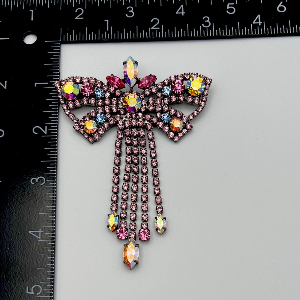 🔶NICKY BUTLER FASHION COLLECTIBLE Crystal Butterfly Bow Brooch ONE OF A KIND NB - Picture 12 of 13